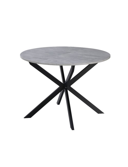 Tavolo rotondo Allungabile Rut 100x100x77H colore cemento