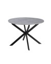 Tavolo rotondo allungabile Rut 100x100x77H colore cemento
