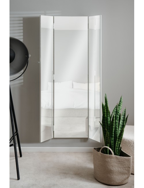 Specchio da parete Glasgow con ante laterali richiudibili 45x2x160H
