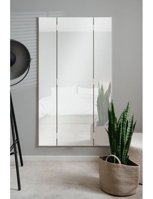 Specchio da parete Glasgow con ante laterali richiudibili 45x2x160H