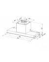 Cappa incasso per piano a induzione In-Nova Zero Drip Lite90A Faber inox classe B