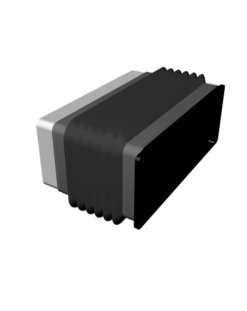 Soffietto con innesto Duct e innesto flangia 22x16x9