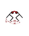 Profilo angolare in PVC PBDA-10 rivestito in alluminio