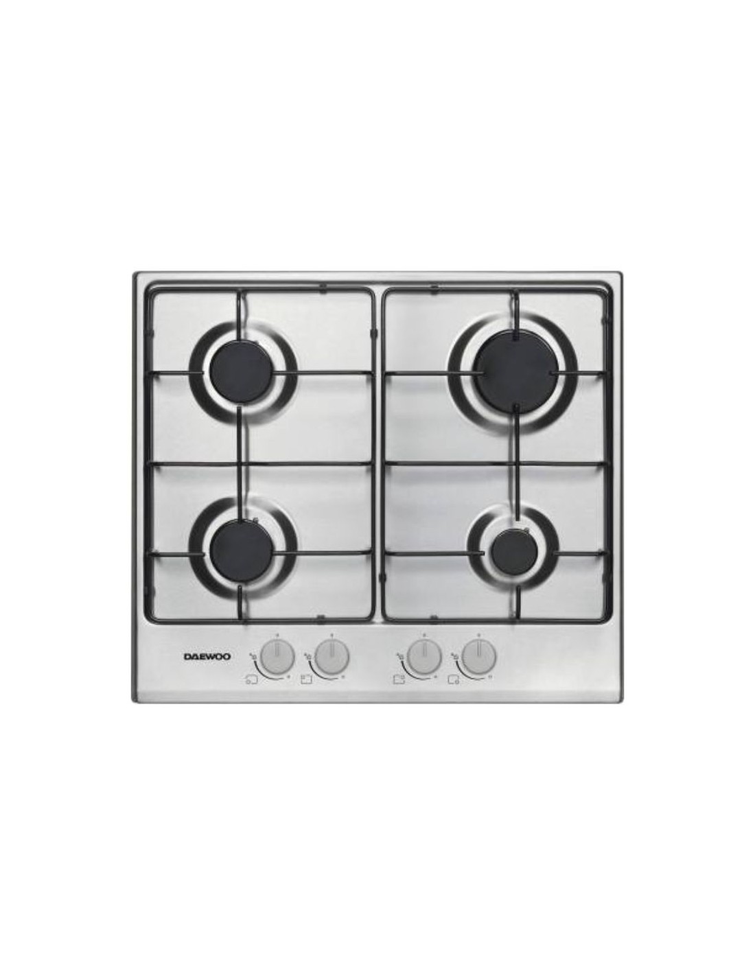 Encimera De Gas STAYLUX 4 Fuegos, 60 Cm, Para Gas Natural O GLP - Superficie De Acero Y Hierro Fundido, Válvulas De Seguridad