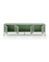 Porta TV in metallo Tayra con 4 ante reticolate verde menta 180x35x50H – Stile moderno e anima industrial