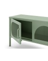 Porta TV in metallo Tayra con 4 ante reticolate verde menta 180x35x50H – Stile moderno e anima industrial