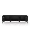 Porta TV in metallo Tayra con 4 ante reticolate nero 180x35x50H – Stile moderno e anima industrial