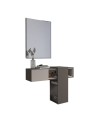 Mobile ingresso sospeso Mog grigio cobalto e cashmere con specchio