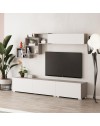 Parete attrezzata colore bianco e tortora Free 210x35x39H