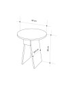 Tavolino da salotto Chen effetto marmo carrara bianco – Eleganza minimalista per ogni ambiente