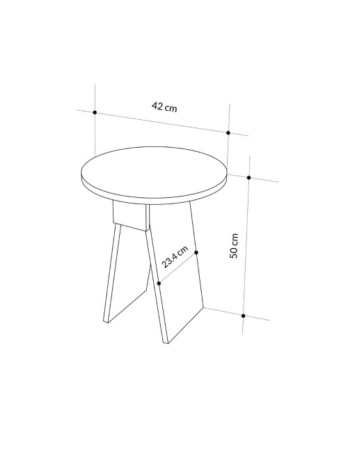 Tavolino da salotto Chen antracite – Eleganza minimalista per ogni ambiente