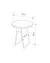 Tavolino da salotto Chen antracite – Eleganza minimalista per ogni ambiente