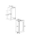 Cantinetta ventilata da incasso DW602THK 60 bottiglie colore nero classe F