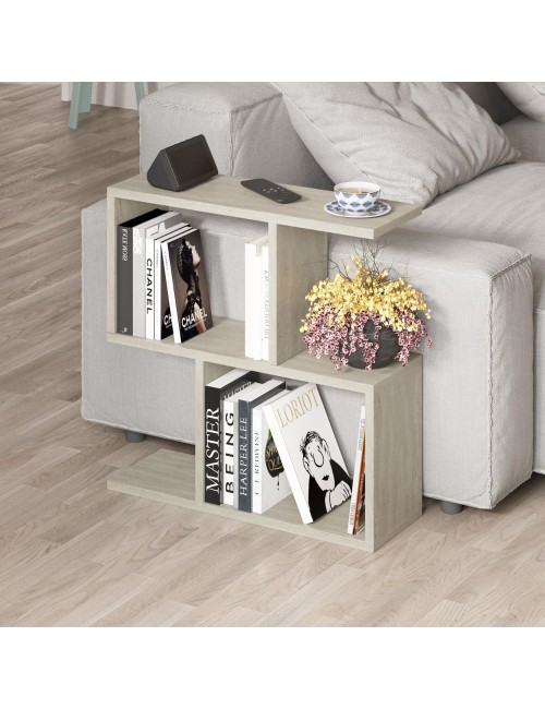 Tavolino da salotto travertino beige Homemania 60x19,5x60H – Design moderno e versatilità