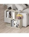 Tavolino da salotto travertino beige Homemania 60x19,5x60H – Design moderno e versatilità