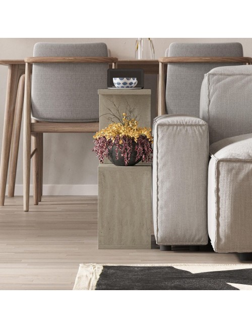 Tavolino da salotto travertino beige Homemania 60x19,5x60H – Design moderno e versatilità