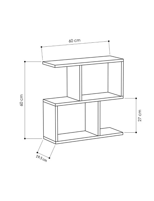 Tavolino da salotto travertino beige Homemania 60x19,5x60H – Design moderno e versatilità