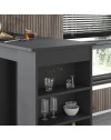 Penisola da cucina Swallow colore antracite