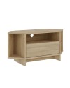 Porta TV angolare Viva colore Rovere 95.7x35.4x45.3H – Design Funzionale per spazi intelligenti