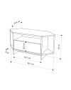 Porta TV angolare Viva colore Rovere 95.7x35.4x45.3H – Design Funzionale per spazi intelligenti