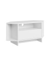 Porta TV angolare Viva colore bianco 95.7x35.4x45.3H – Design Funzionale per spazi intelligenti