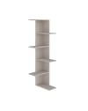 Libreria angolare Saso con 5 ripiani finitura cashmere 357x37x141H