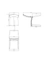 Set 4 Sedia polipropilene Curtis colore antracite