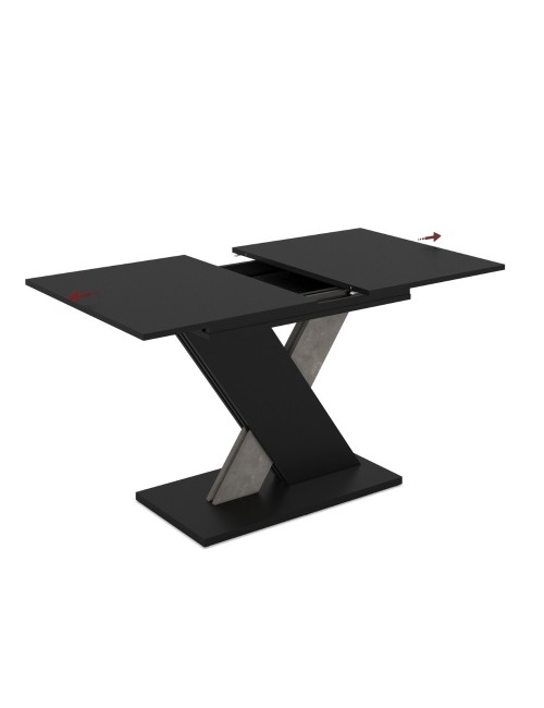 Tavolo Allungabile Nero con Dettaglio Cemento Axi 120x75x76H Prezzo