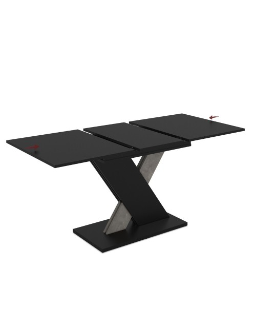 Tavolo Allungabile Nero con Dettaglio Cemento Axi 120x75x76H Prezzo