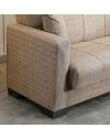 Divano letto Moon con contenitore colore Camel 213x81x83H