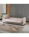Divano letto Moon con contenitore colore Camel 213x81x83H