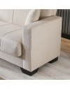 Divano letto Moon con contenitore colore Crema 213x81x83H