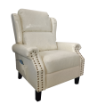 Poltrona con massaggio e schienale riscaldabile Wing ecopelle beige
