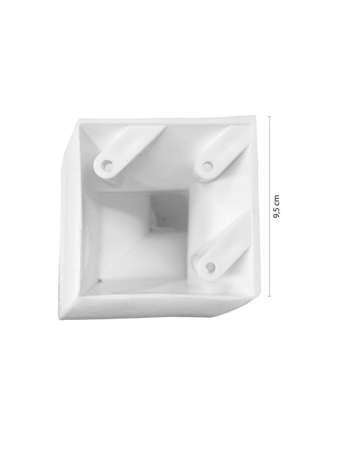 Piede in plastica bianco 20 cm per divani e poltrone PIEDEBIANCO