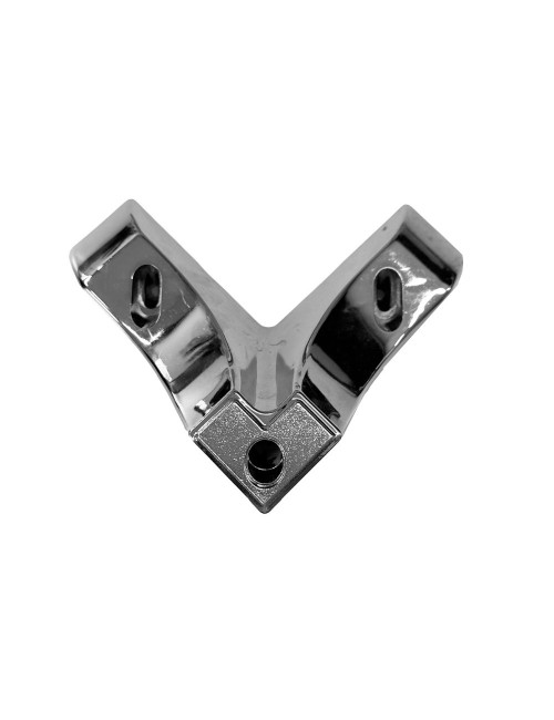 Piede triangolare in plastica cromata per divani 16,5x16,5x8H