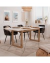 Tavolo allungabile New Denver50 160X90X75H colore bianco e rovere