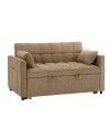 Divano 2 posti con letto estraibile cappuccino 135x93x78H Eiri