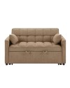Divano 2 posti con letto estraibile cappuccino 135x93x78H Eiri
