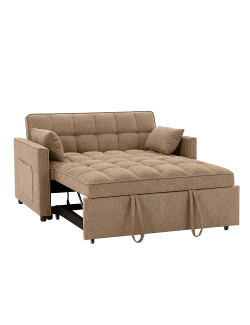 Divano 2 posti con letto estraibile cappuccino 135x93x78H Eiri