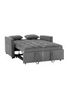 Divano 2 posti con letto estraibile cappuccino 135x93x78H Eiri