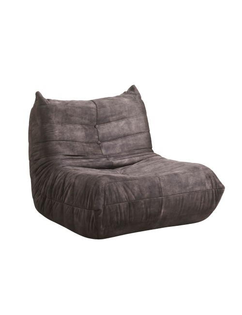 Poltrona in morbida schiuma e rivestita in tessuto grigio scuro Horace – Comfort e relax in ogni ambiente