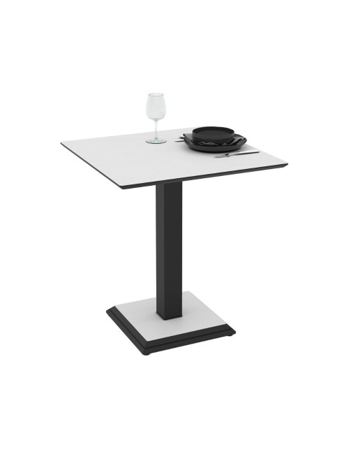Tavolo Quadrato Carvel bianco frassinato: Eleganza e Stile Distintivo per Ogni Spazio 68x68x75H
