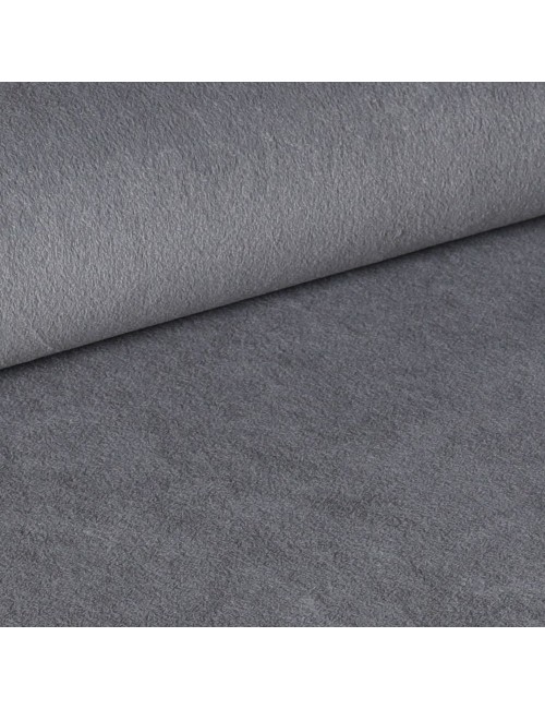 Set 4 Sedie Vika tessuto grigio con trama geometrica e piedi neri - Eleganza e comfort