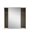 Armadio Elio bianco con 2 ante scorrevoli a specchio 190x61x190.5H