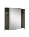 Armadio Elio bianco con 2 ante scorrevoli a specchio 190x61x190.5H