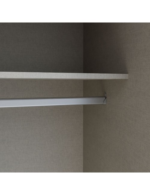 Armadio Elio bianco con 2 ante scorrevoli a specchio 190x61x190.5H