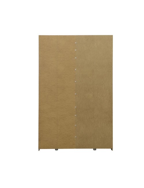 Armadio tuttopiani Zeno 2 ante scorrevoli quercia e grigio cemento 120x42x190.5H