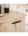 Scrivania Domitilla rovere con 3 cassetti e un’anta 138x60x75