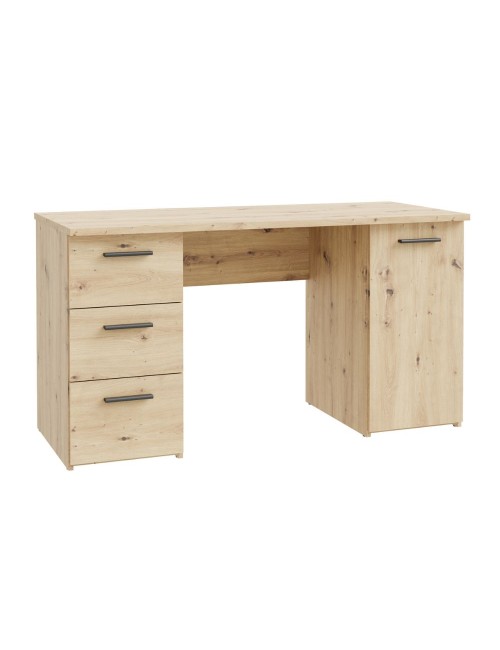 Scrivania Domitilla rovere con 3 cassetti e un’anta 138x60x75