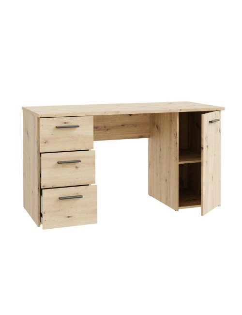 Scrivania Domitilla rovere con 3 cassetti e un’anta 138x60x75